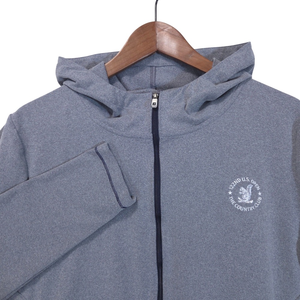 FootJoy Women L Full-Zip Hoodie Jacket 122nd US Open The Country‎ Club Golf Gray